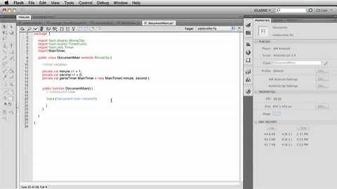 Intro to Actionscript 3 Object Oriented Programming   Making a Countdown Clock Timer Mobile clip25