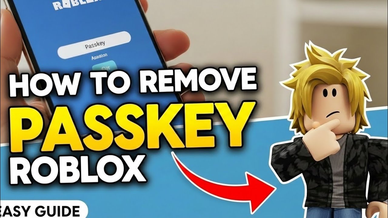 How to remove saved passkey which is used to Sign in Roblox / Delete 