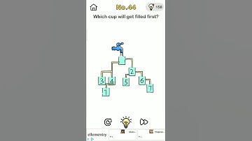 Brain out, which Cup will get filled first, solution