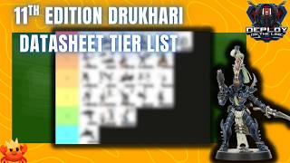 Details 11th Edition Drukhari Datasheet Tierlist! - #warhammer40k Guide