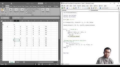 Metode Numerik - Eliminasi Gauss - VBA EXCEL [INDONESIA]