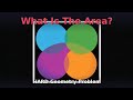 What Is The Area? HARD Geometry Problem (Quarter Circles in a Square) — Animated Solution