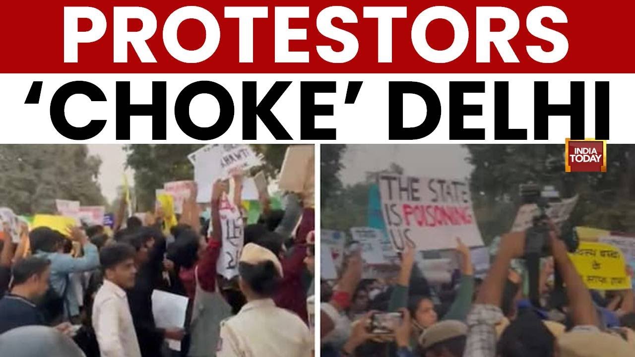 Delhi Gasps for Air: Protests Erupt Over Severe Smog, Govt Accused of Fudging Data | India Today