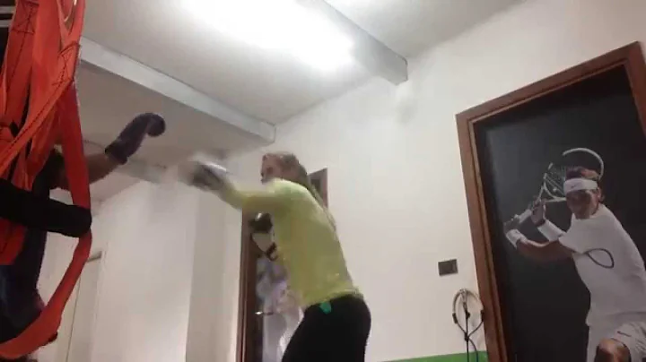 Wta 161 Anne Schaefer Boxing for  Pro Tennis Player
