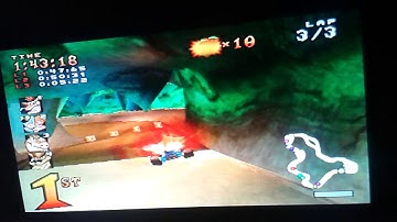 Crash Team Racing (PS1) Part 3 - Mystery Caves (Trophy Race)