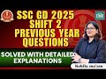 SSC GD 2025 Shift 2 Previous Year Questions | Solved with Detailed Explanations