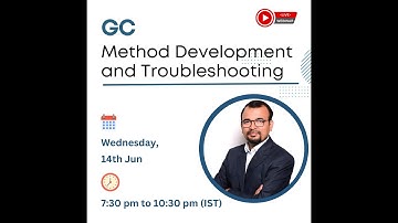 Free Online Session on GC Method Development and troubleshooting