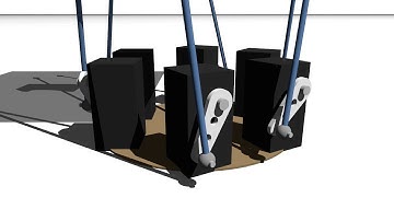 Six-axis 6DOF Stewart motion platform simulation