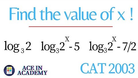 How to find the value of X ?