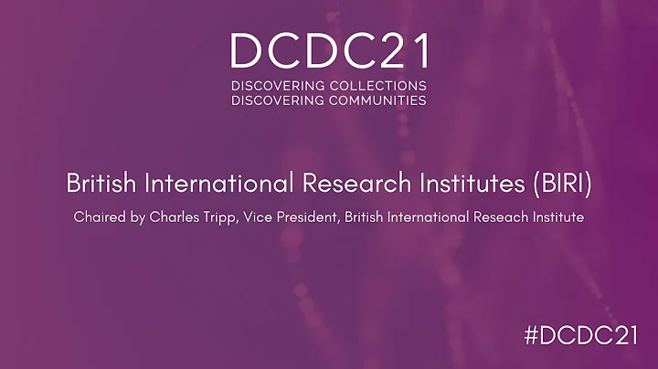 DCDC21 | British International Research Institutes...