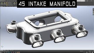 V12 ENGINE | Part 45 | INTAKE MANIFOLD E01 | Solidworks Tutorial | 1080p 🚗😎