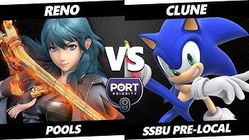 Port 9 Pre-Local - Reno (Byleth) Vs. Clune (Sonic) Smash Ultimate - SSBU