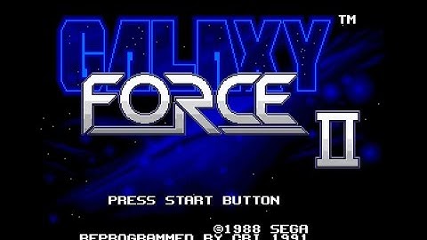 Mega Drive Longplay [214] Galaxy Force II