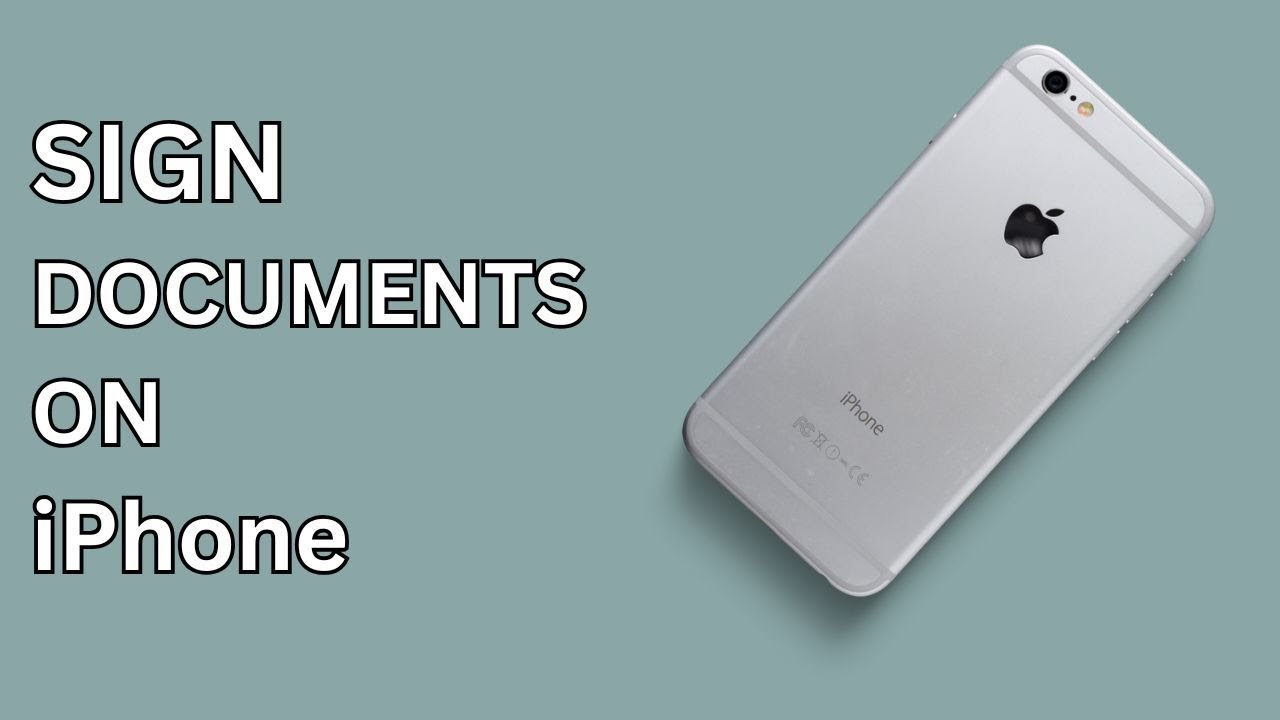 How to Sign a Document on iPhone (NO App Needed!) - YouTube