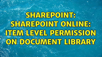 Sharepoint: Sharepoint Online: item level permission on Document Library