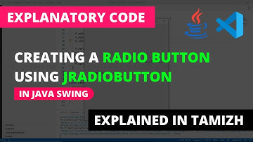 Creating a Radio Button and Grouping it using ButtonGroup | Java Swing | Tamil | Code Screens