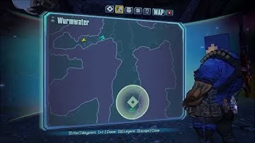 Borderlands 2 Quest Guide - Message in a Bottle - Wurmwater LOCATION!