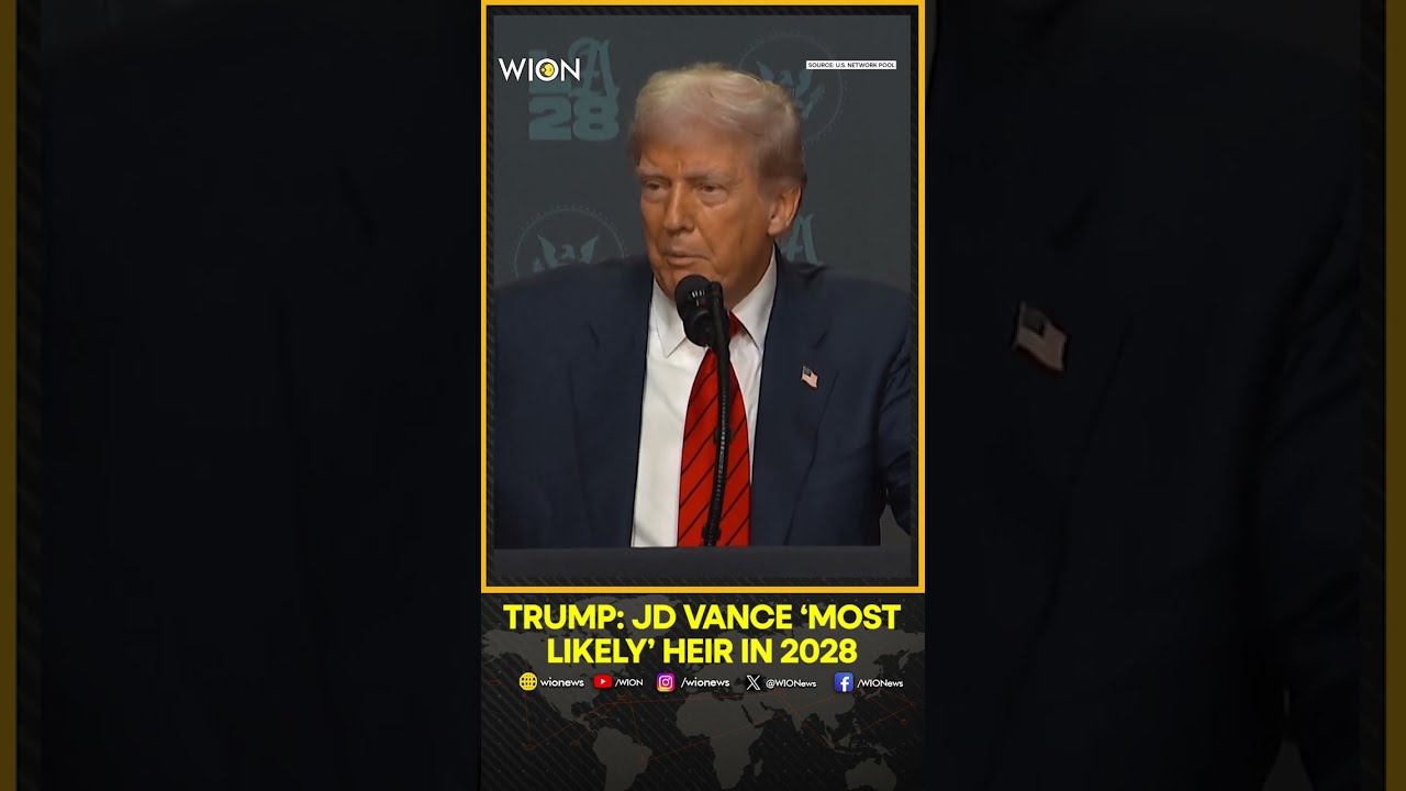Donald Trump Taps JD Vance As His Political Successor WION