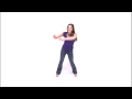 Dancing girl on a white background.