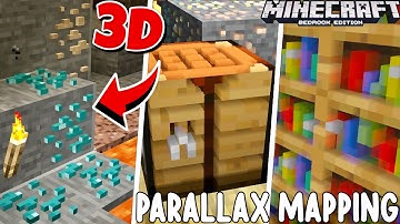 3D POM & PARALLAX MAPPING in Minecraft PE 1.16.210+ (No Clickbait)