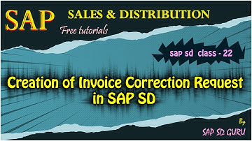 invoice correction request in sap #sap #how to correct invoice in sap #rk document type #sd tutorial