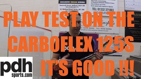 NEW Tecnifibre Carboflex 125 S Squash 2015 racket review by PDHSports.com