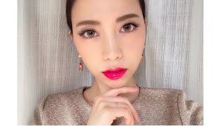【女子会】ｱｲﾃﾑを少し足すだけで簡単ハーフ顔【クリスマスPARTYに】