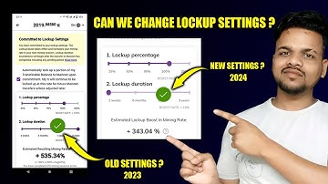 Can we change lockup duration settings of Pi Network once applied 🟢 ?  Major Update 📢  2024