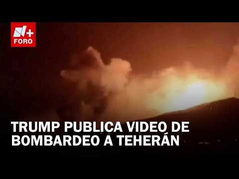 Trump publica video de bombardeo en Irán y asegura eliminación de líderes militares