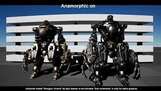 Anamorphic Lens Screen Distortion UE4 Demo 02