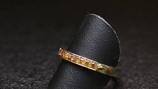 Cognac /Champagne Diamond Ring