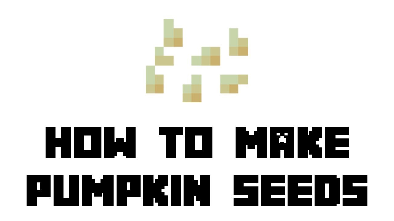 Minecraft Survival: How to Make Pumpkin Seeds - YouTube