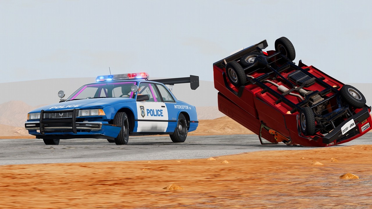 ROAD RAGE GONE WRONG! 🏜️ Instant Karma on the Longest Desert Highway (BeamNG)