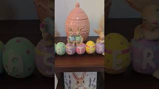 Easter décor mood 🐰🥚 Pretty table, happy heart, cozy kitchen vibes 🌷🤍