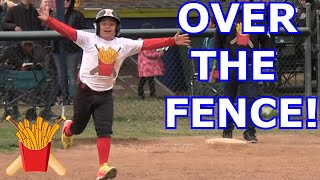 LUMPY'S FIRST HOME RUN OVER THE FENCE! | Team Rally Fries (9U Spring Season) #11