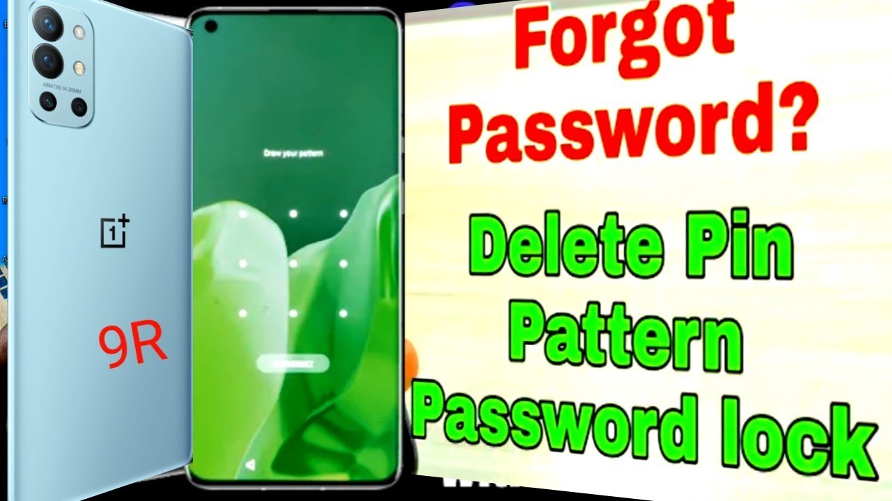 oneplus 9r pattern pin password unlock