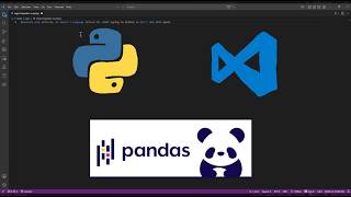 How to install pandas on vscode