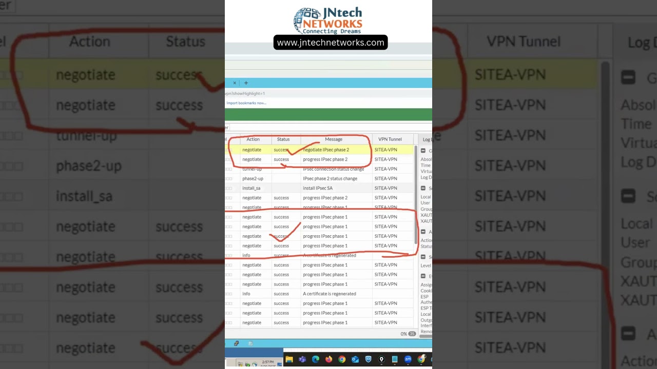 fortigate site to site vpn troubleshooting