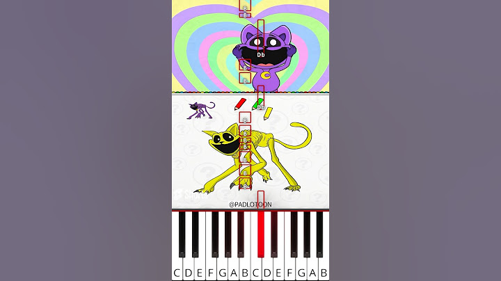 What is your IQ? Painting color CatNap monster puzzle game (@PADLOTOON) - Octave Piano Tutorial