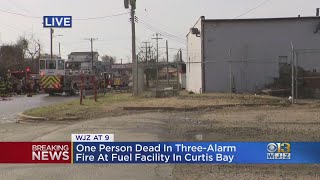 1 Killed In 3-Alarm Fire At Baltimore Fuel Facility