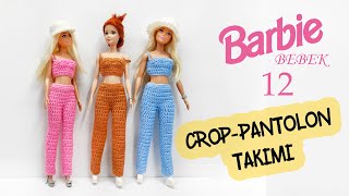 Barbie Bebek Kıyafet 12 - Crop Pantolon Takımı