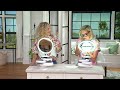 Sharper image spa studio vanity plus 10 mirror with storage on qvc