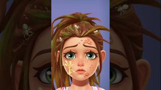 ASMR amazing transformation 💦🤩 #asmr #satisfying #facialanimation
