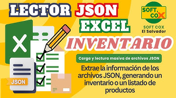 Lector JSON Excel Inventario | Carga Masiva y Generación de Listado de Productos.