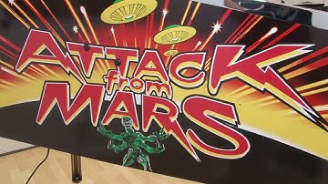 1995 Attack From Mars Pinball Machine Restored