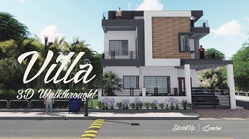 Villa | 3D Walkthrough | Design By - Sanjay | SketchUp & Lumion 9
