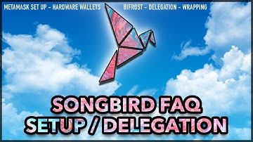 Songbird FAQ - MetaMask Setup / Delegation / Wrapping + More!