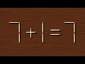 Move Only 1 Stick To Make Equation Correct Matchstick Puzzle 7 1 7 Move Only 1 Stick To Make Equation Correct Matchstick Puzzle 7 1 7