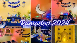 DIY Ramadan 2024 Decoration | zero Cost Ramadan decoration ideas|Namaz Corner Drawing room Makeover