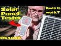 Solar Panel Multimeter WS400A - can it identify faulty and bad solar panels?